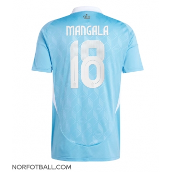 Billige Fotballdrakt Belgia Orel Mangala #18 Replika Bortedrakt EM 2024 Kortermet